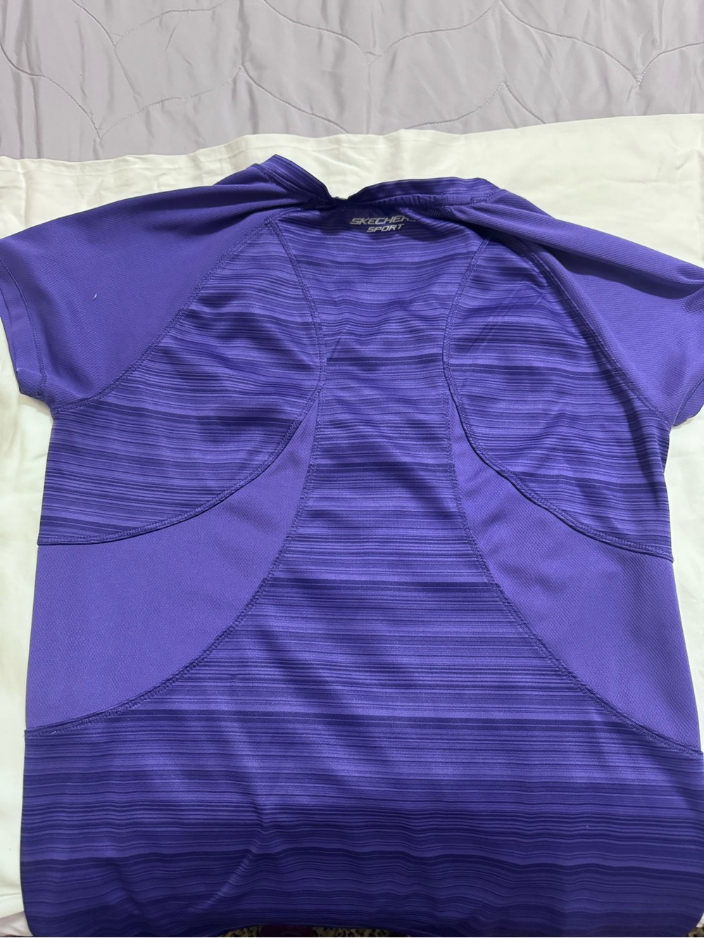 Skechers Purple Short-Sleeve Athletic Tee
